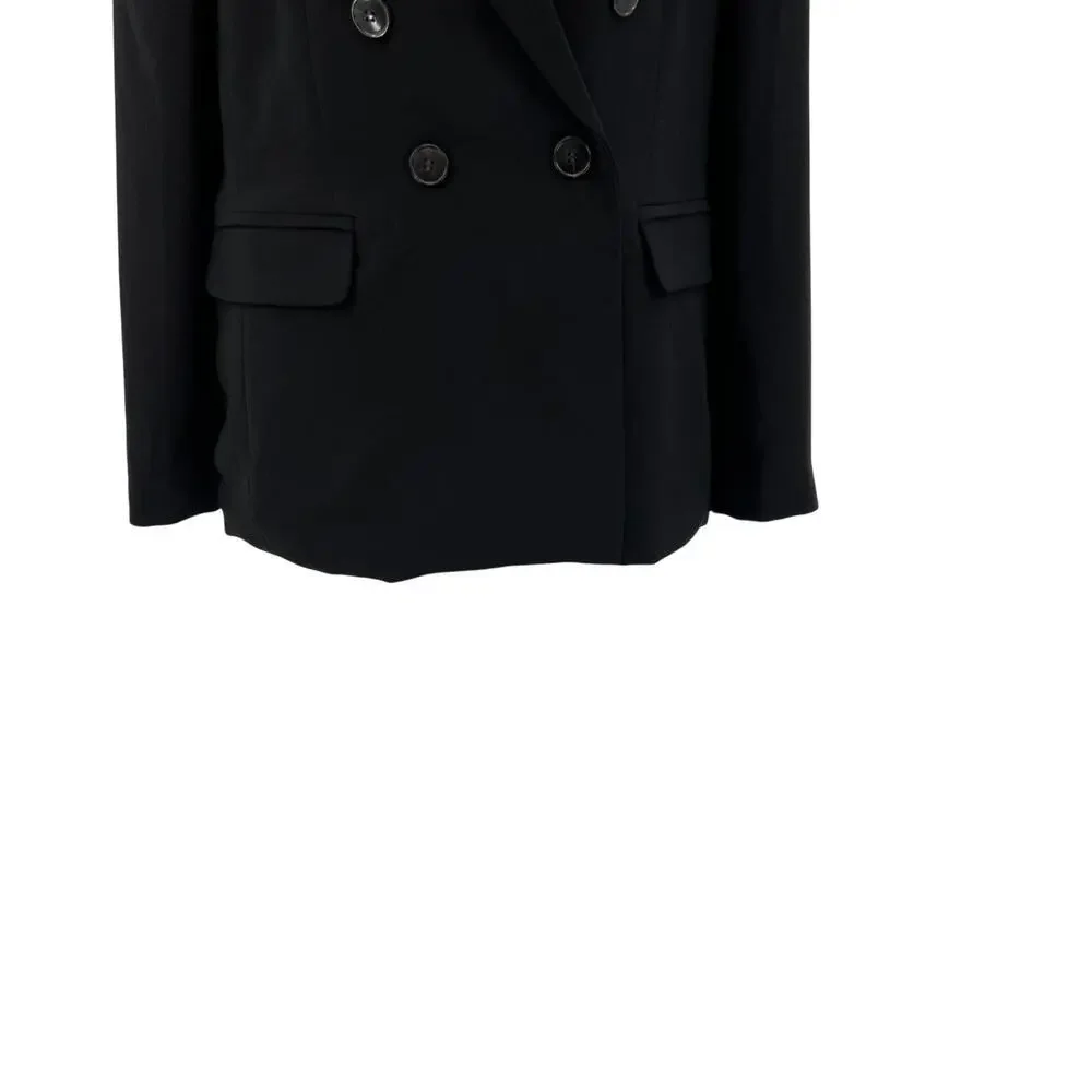 Madewell The Rosedale Blazer in‎ Crepe in Black Size 12